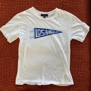 L.A. Hearts (PacSun) white graphic t-shirt size XS
